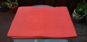 Red yoga mat 