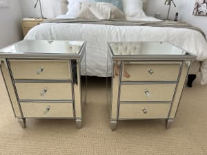2 x bedside tables