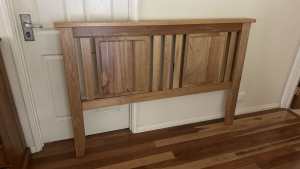 Solid Chestnut Timber Queen size Headboard. *Can Deliver 4 Free*