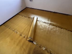 Flooring Gold Foil Underlay - Acoustic foam pad 3mm