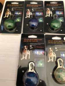 LED Clip On Pet Safety Light for you and your Dog 5 Sets