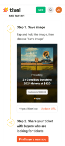 2 X tickets to Good Day Sunshine festival in Margaret River 6/4/2024