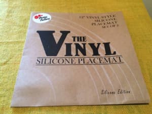 12" Vinyl Style Silicone Style Placemats (Set of 2)