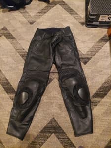 Motorcycle pants RJs leather with extra padding size36 mens