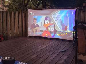 HD Projector and 100 inch Screen - Backyard Cinema Package!