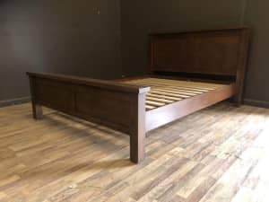 Thick walnut queen size bed frame SYDNEY DELIVERY AVAILABLE