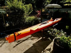 Kayak 5.3m Pacific Sprinter Paddle Foot Steer Lugage Hold Pro Model EX