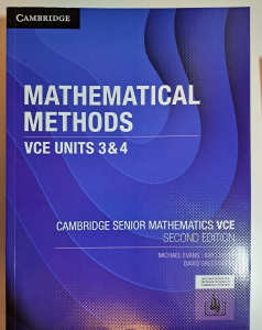 VCE 3&4 Methods AND General maths BRAND NEW Physical copy