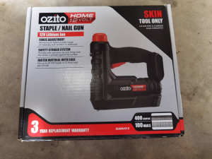 Ozito 12V Cordless T50 Staple C1 Brad Nail Gun Tool only