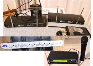 Made in Italy DB TECHNOLOGIES WIRELESS MICROPHONE SYSTEMs and Preamp