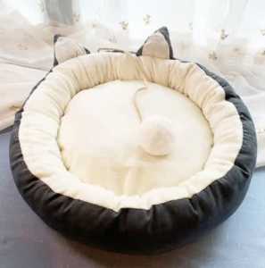 Dog/Cat/Pet Soft warm bed with Pompom Toy