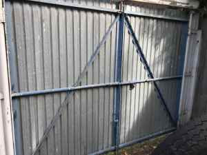 SOLID STEEL GATES WITH ANGLE IRON FRAMES