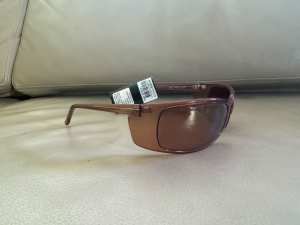 New MAKO Eyewear Edge Polarised Wrap Copper Brown Sunglasses $225