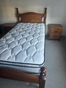 King Single Bed frame and Mattress