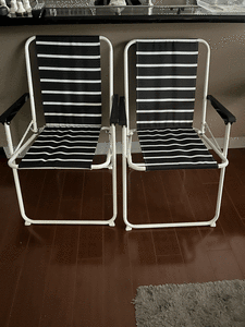 Folding Metal Beach Chair (2 for $30)