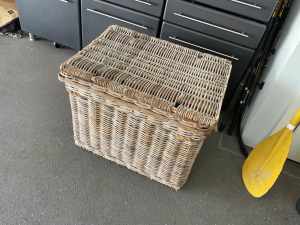 Wicker Cane Basket. $100. Designer Piece