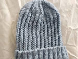 Hand knitted beanie 