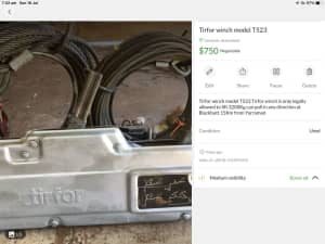 Tirfor winch top condition 