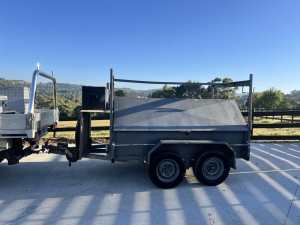 8x5 tandem tradie trailer with rego, fully setupo to work