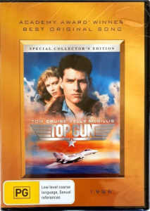 * RRP $30* 1986 DVD Top Gun 105min Widescreen Colour Movie Film St Kilda East Glen Eira Area Preview
