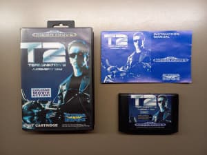 SEGA T2 Terminator 2 Judgment Day vintage 16 Bit MEGA DRIVE game