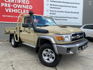 2022 Toyota Landcruiser VDJ79R GXL Sandy Taupe 5 Speed Manual Cab Chassis
