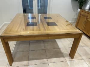 Solid Timber Square Timber Table