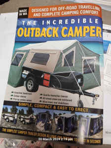 OUTBACK CAMPER TRAILER-- Must sell quickely