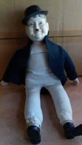 Oliver Hardy porcelain doll