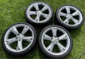 AUDI A5 19 INCH GENUINE WHEELS WITH GOODYEAR EAGLE F1 TYRES