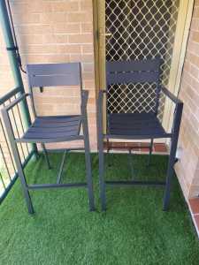 Mimosa Out doors powder coated chairs x2