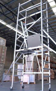6m Reach new aluminium mobile scaffolding tower Gold Coast