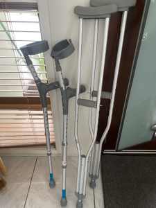 Crutches - underarm and forearm