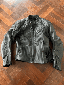 Alpinstars Motorcycle Faster V2 Airflow Black Leather Jacket size 38US