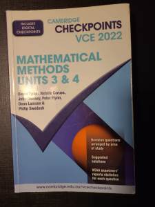 Cambridge Checkpoints VCE Mathematical Methods Units 3 & 4