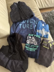 Kids Boy’s Clothes bundle winter clothes Jackets, jumpers, vest size 5