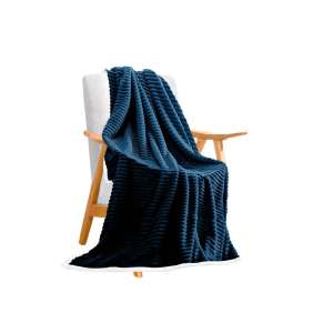 SOGA Throw Blanket Warm Cozy Double Sided Thick Flannel Coverlet