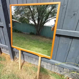 Retro Teak Framed Reliance Dresser Mirror, Wall Mirror. C1970s.