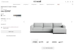 Nick Scali 2.5 seater sofa