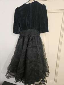 Restyle black velvet dress