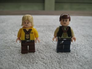 Star Wars Lego mini figures sw0257a and sw0356, Luke and Han Solo