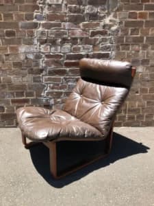 Tessa T8 Mid Century Modern Leather Armchair