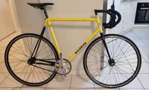Hillbrick track bike 56cm square Columbus Thron ITM stem bontrager w