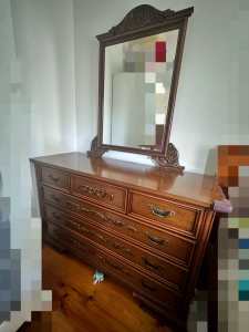 Moving sale- Dresser cabinet with mirror