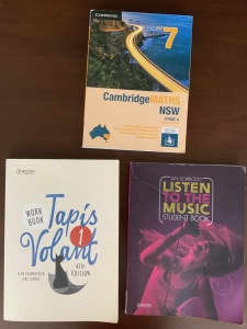 Year 7 Textbooks - Maths, French and music - $20 each