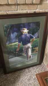 Greg Norman famous golfer painting