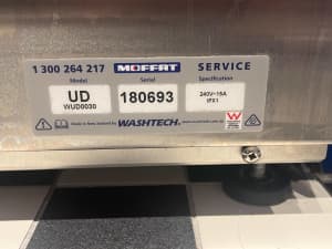 3 x Washtech UD Dishwashers