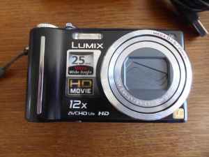 Panasonic Lumix DMC-TZ7 camera, 12x optical zoom with charger