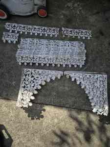 Cast aluminium lace work