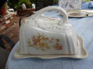 Antique English butter dish. Approx over 150 old.
